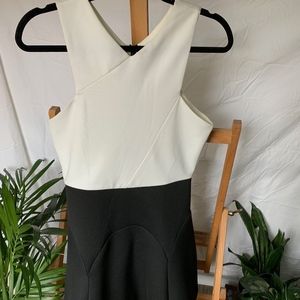 Topshop Black and White Scuba Dress